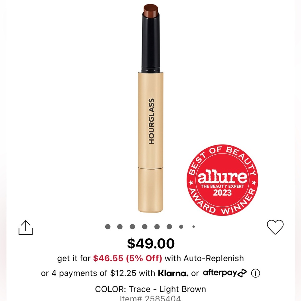 BNIB Hourglass Phantom Volumizing Glossy Lip Balm (Trace)